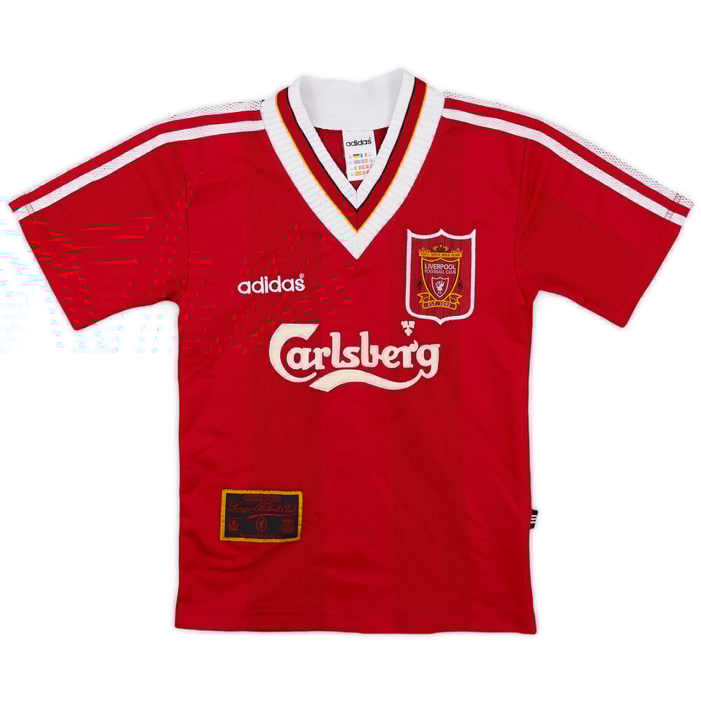 1995-96 Liverpool Home Shirt - 9/10 - (L.Boys)