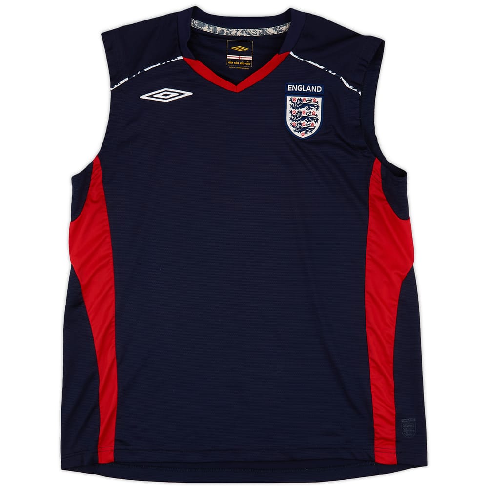 2007-08 England Umbro Training Vest - 8/10 - (L)