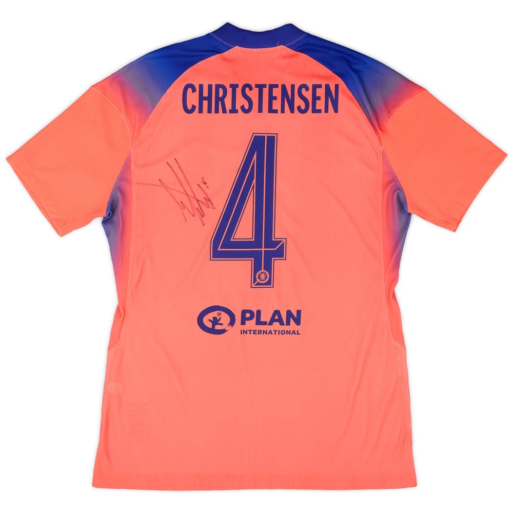 2020-21 Chelsea Player Issue Signed Third Shirt Christensen #4 (L)