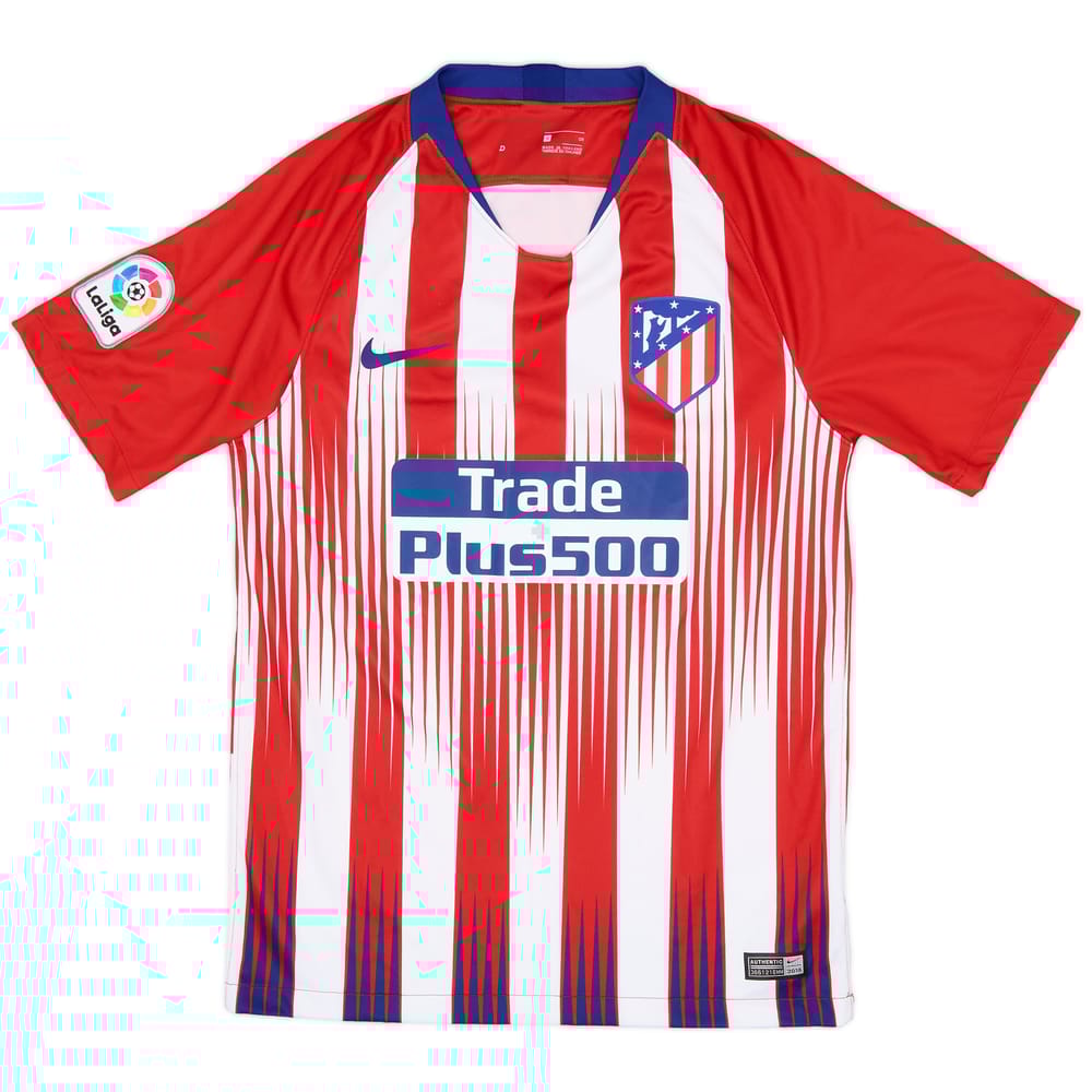 2018-19 Atletico Madrid Home Shirt - 7/10 - (S)