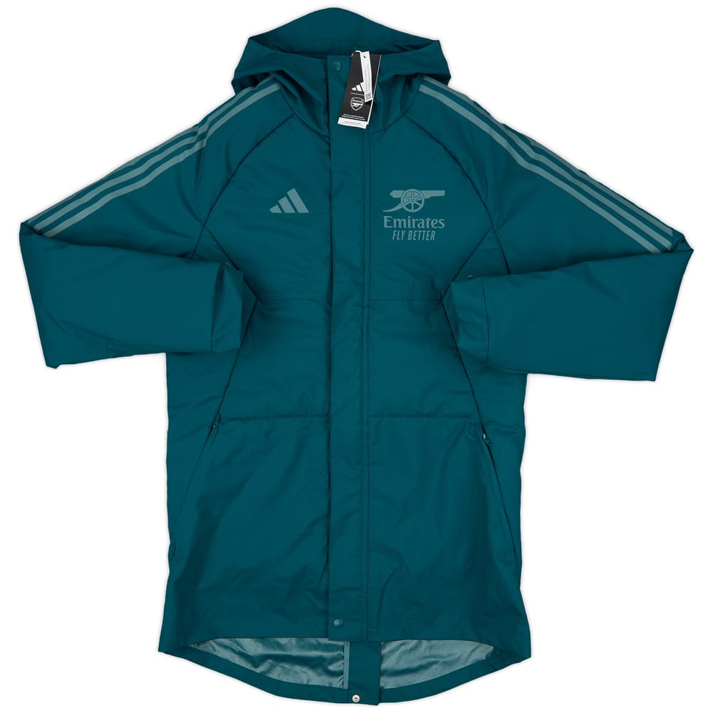 2023-24 Arsenal adidas Hooded Padded Rain Jacket (S)