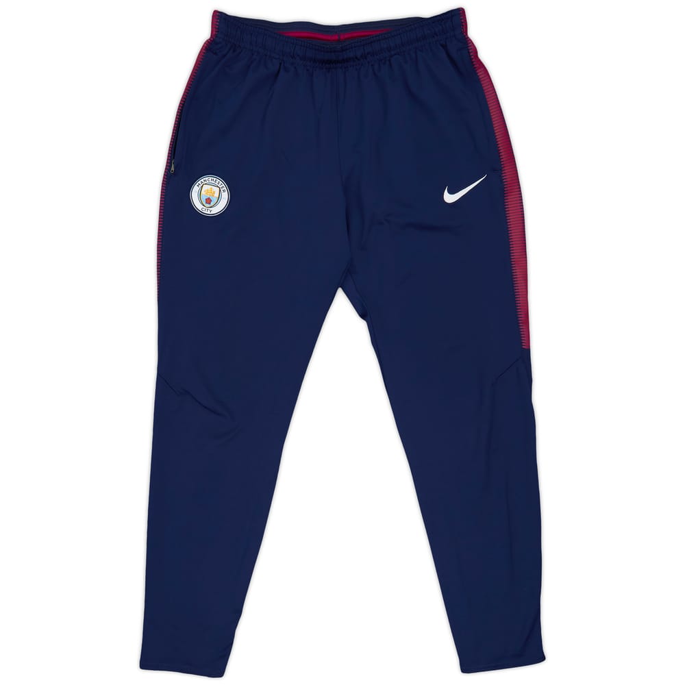 2017-18 Manchester City Nike Track Pants/Bottoms - 9/10 - (L)