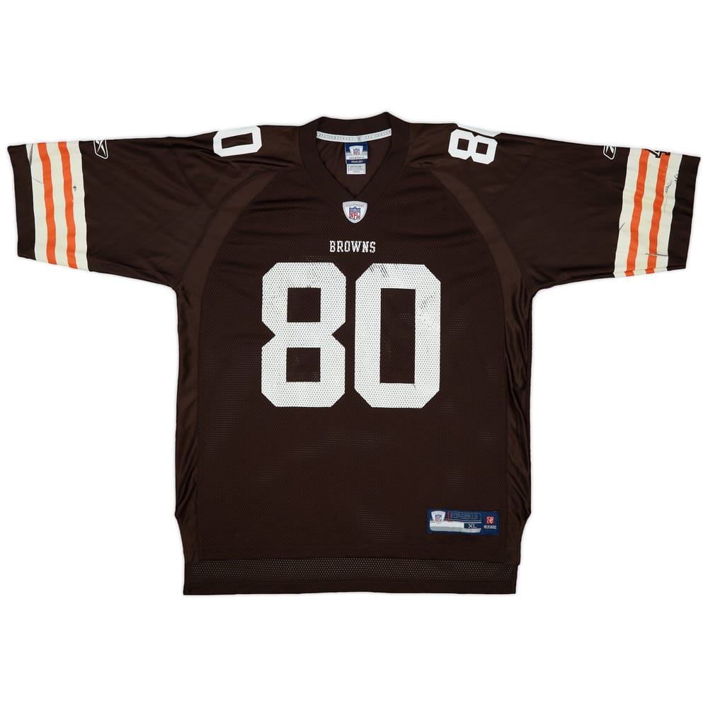 2009 Cleveland Browns Robiskie #80 Reebok On Field Home Jersey - 6/10 - (XL)