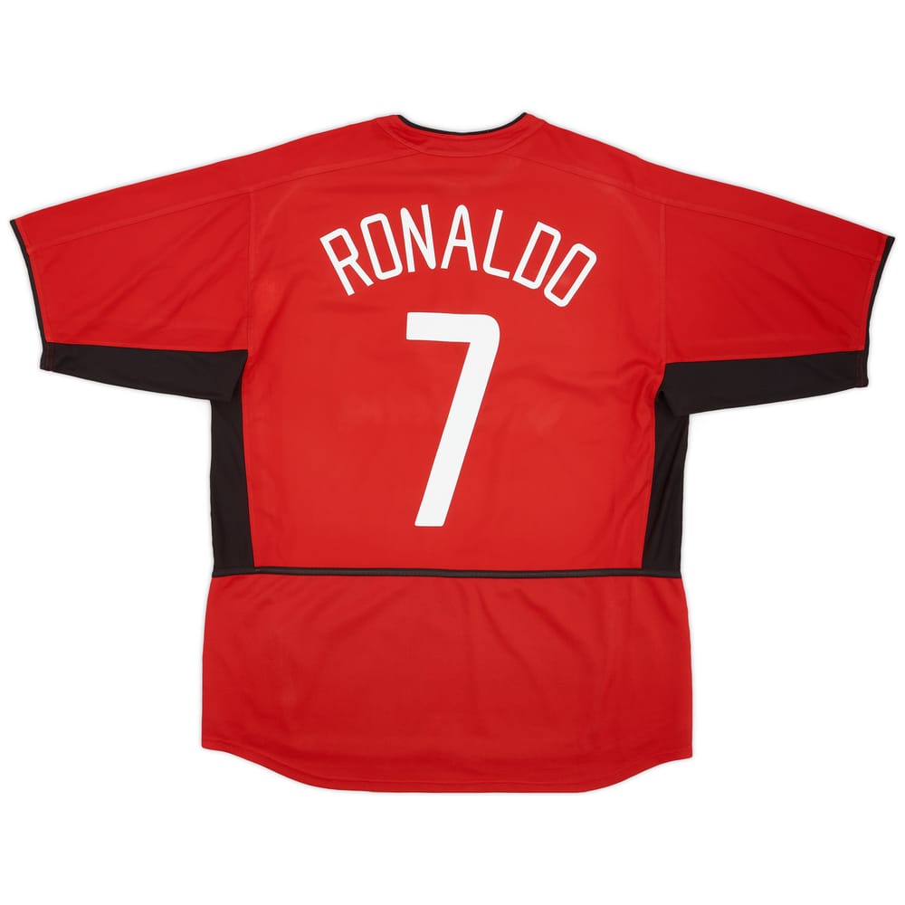 2002-04 Manchester United Home Shirt Ronaldo #7 - 6/10 - (L)