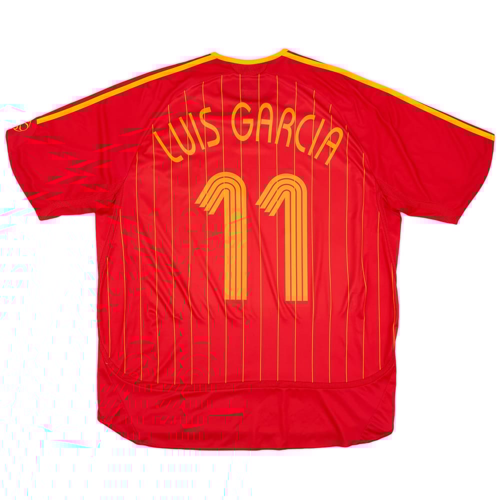 2006-08 Spain Home Shirt Luis Garcia #11 - 9/10 - (XXL)