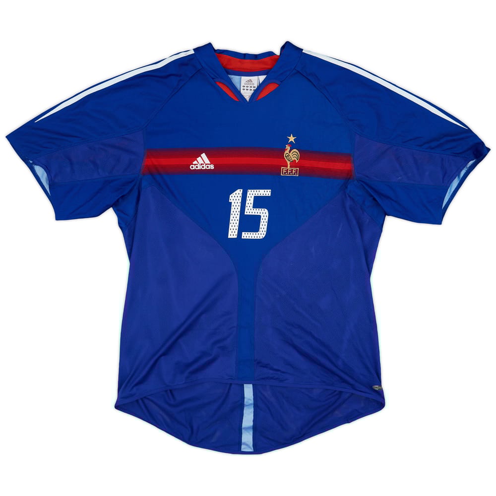 2004-06 France Home Shirt Thuram #15 - 4/10 - (XL)