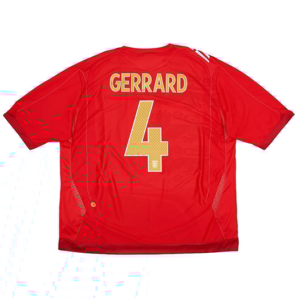 2006-08 England Away Shirt Gerrard #4 - 9/10 - (3XL)