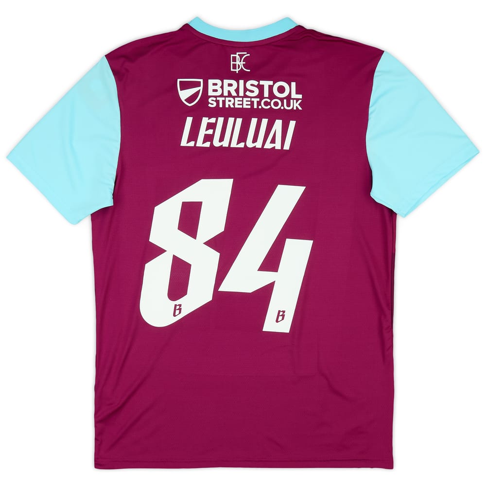 2024-25 Burnley Player Issue Home Shirt Leuluai #84 (M)