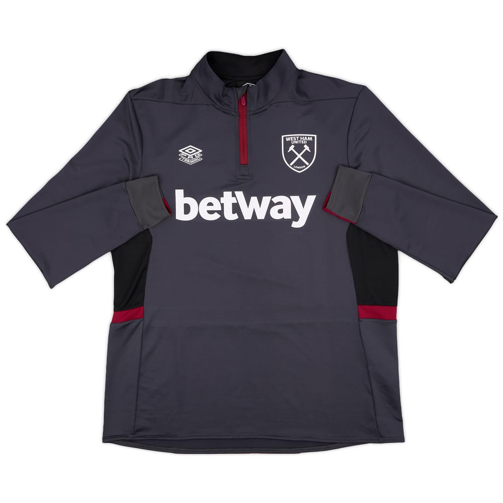 2020-21 West Ham Umbro 1/4 Zip Training Top - 10/10 - (XXL)