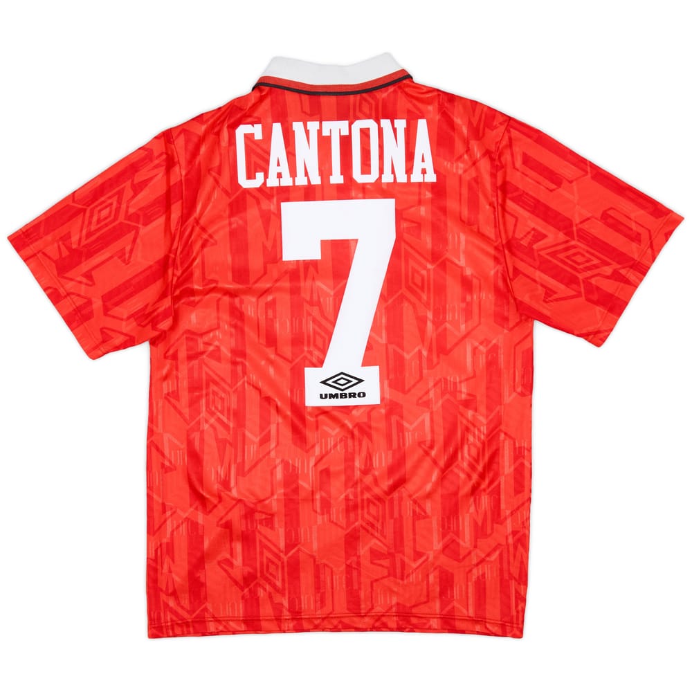 1992-94 Manchester United Home Shirt Cantona #7 - 9/10 - (S)