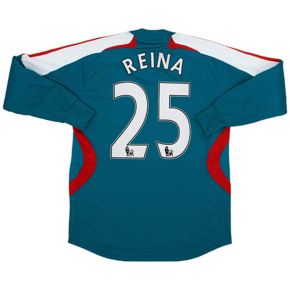 2007-08 Liverpool GK Shirt Reina #25 - 4/10 - (XL.Boys)
