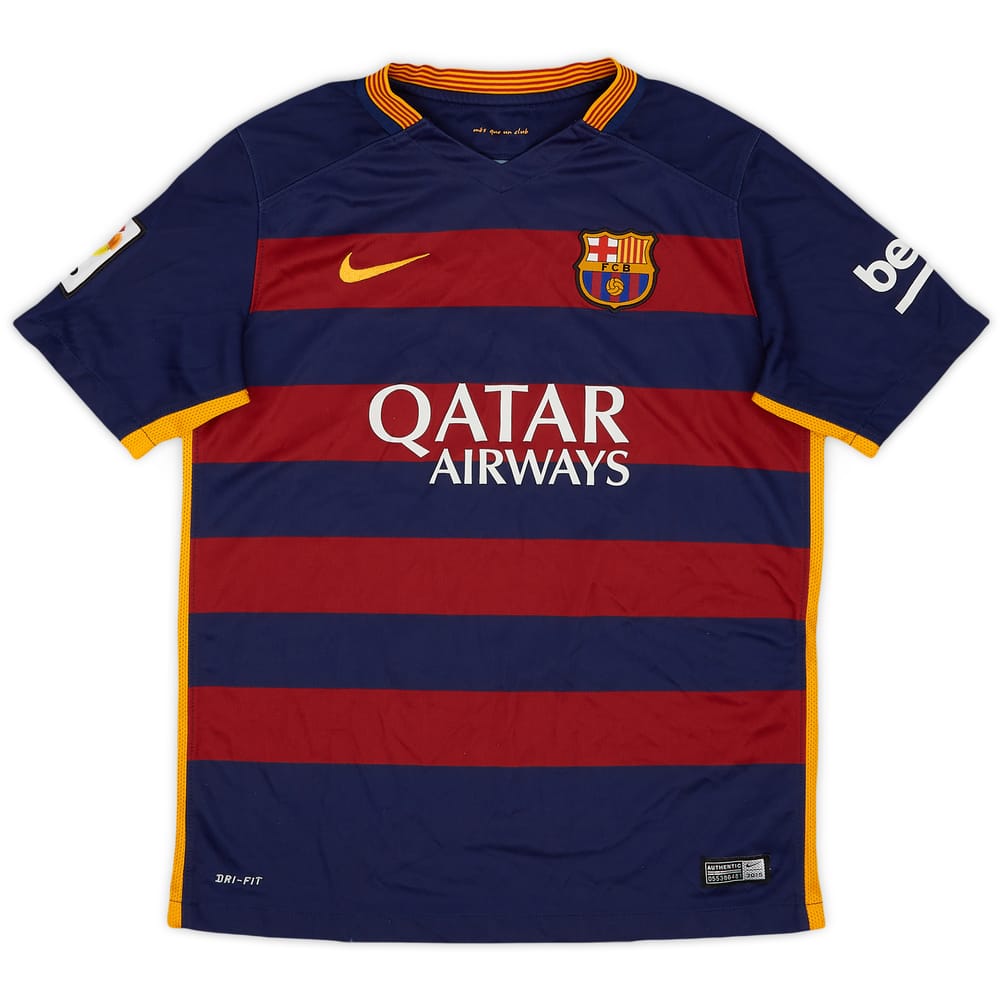 2015-16 Barcelona Home Shirt - 8/10 - (L.Boys)