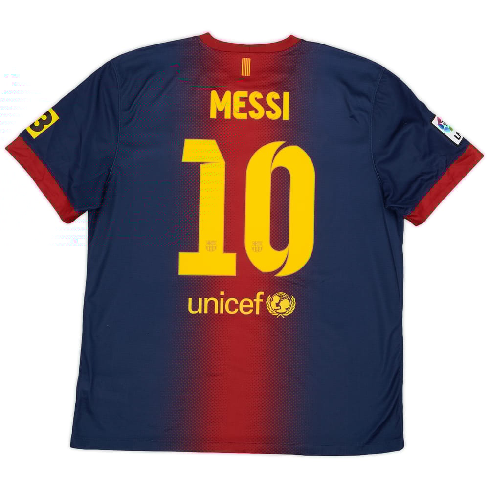 2012-13 Barcelona Home Shirt Messi #10 - 8/10 - (XL)