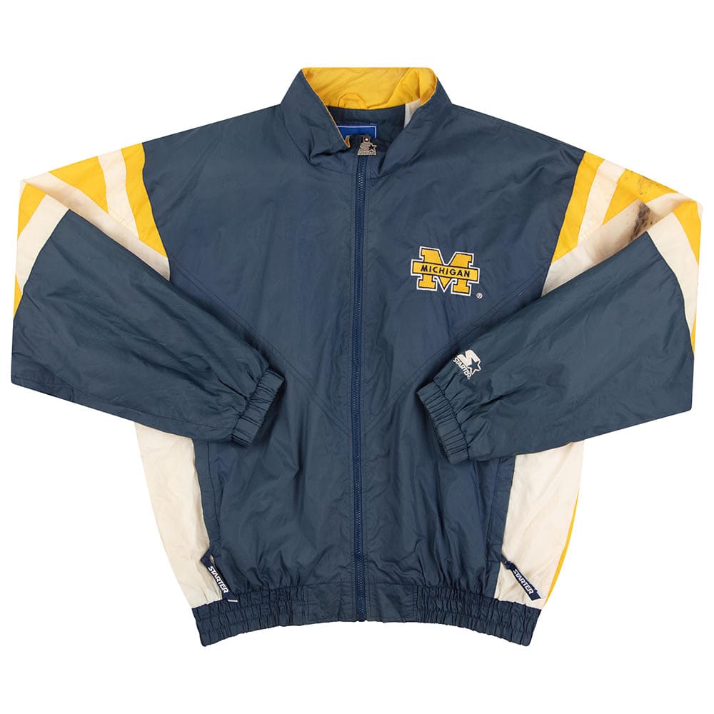 1990s Michigan Wolverines Starter Rain Jacket XL