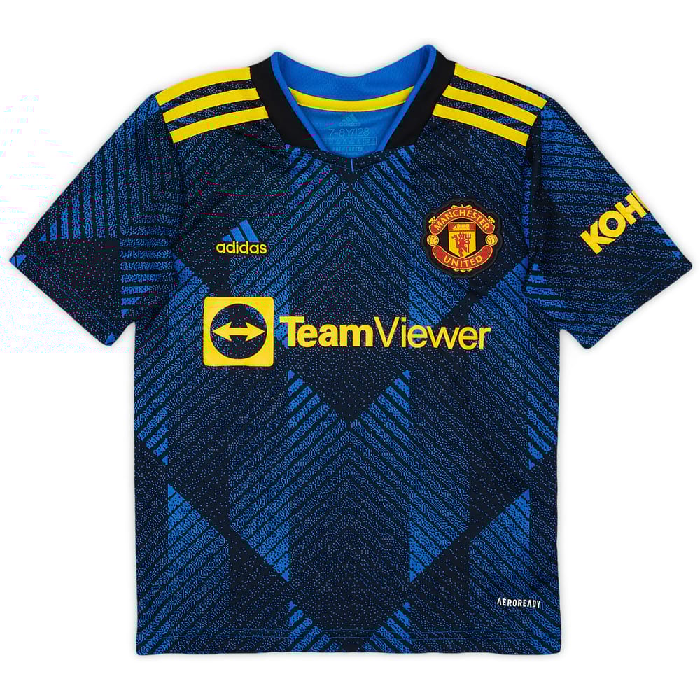2021-22 Manchester United Third Shirt - 5/10 - (7-8 Years)