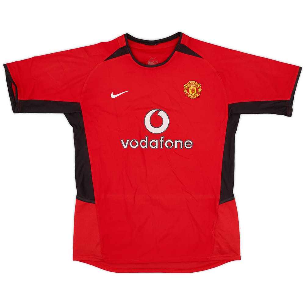 2002-04 Manchester United Home Shirt - 8/10 - (L.Boys)