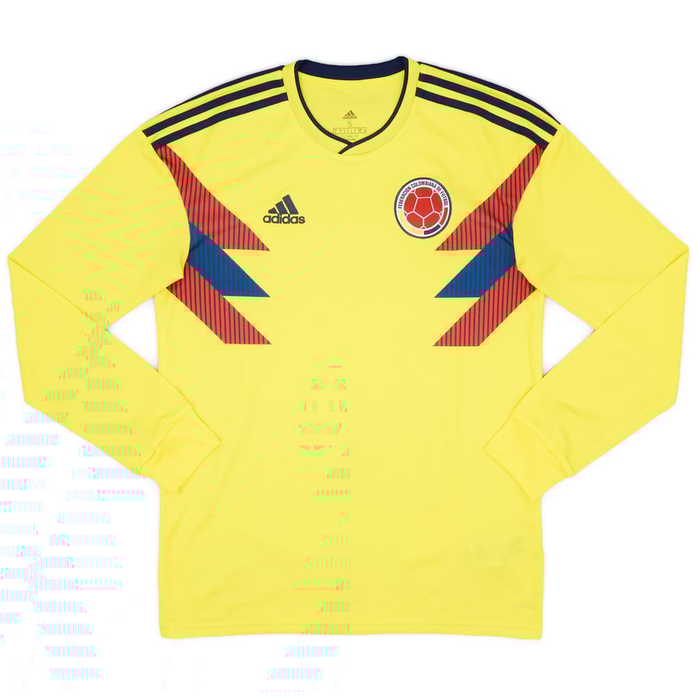 2018-19 Colombia Home L/S Shirt - 8/10 - (S)