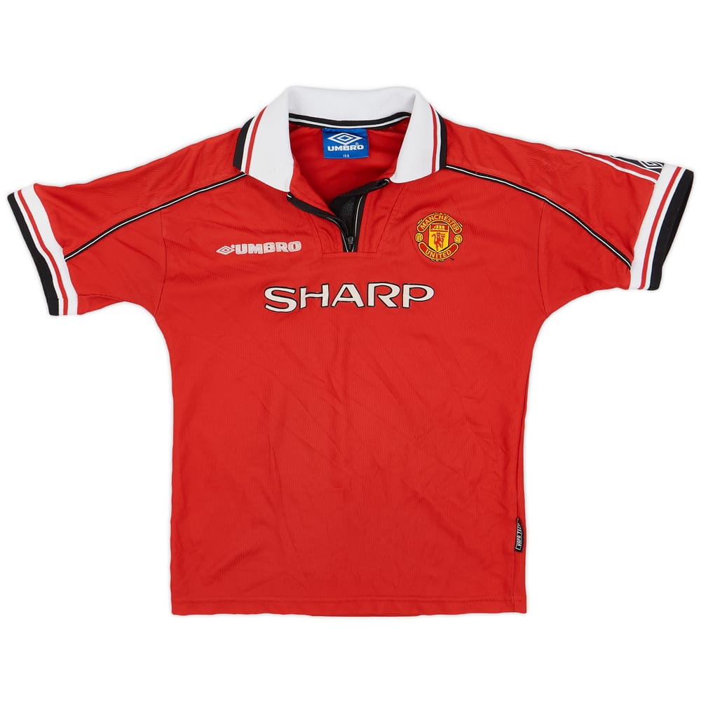1998-00 Manchester United Home Shirt - 8/10 - (L.Boys)