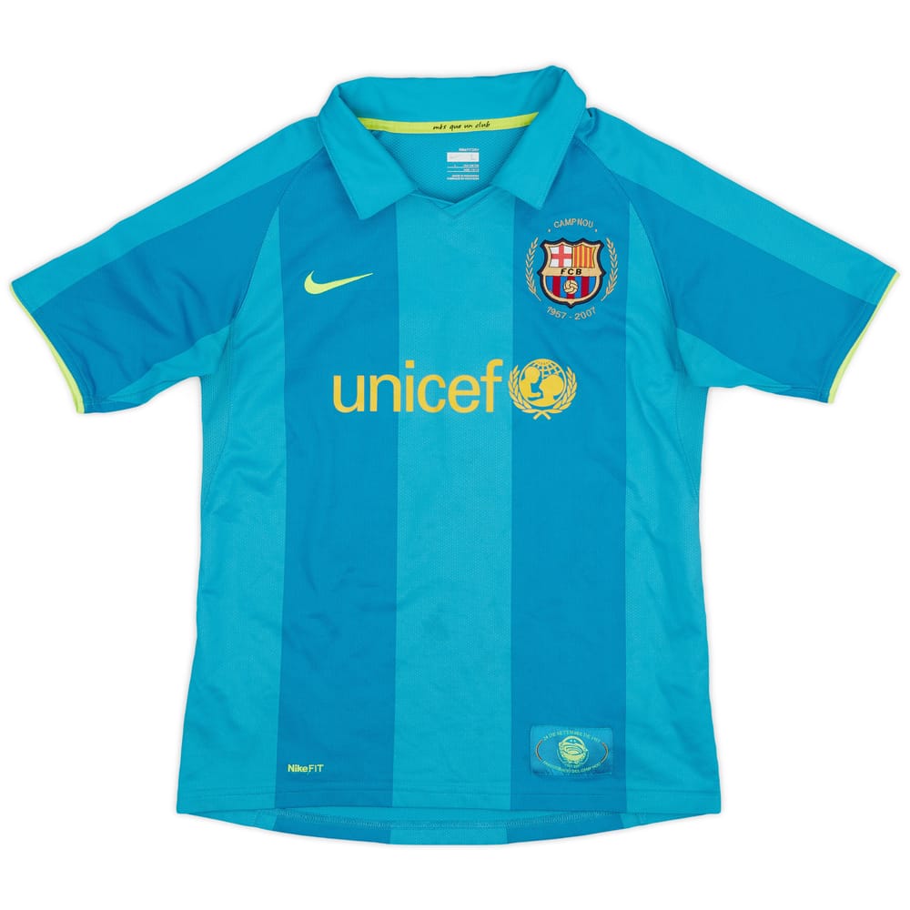 2007-09 Barcelona Away Shirt - 8/10 - (L.Boys)