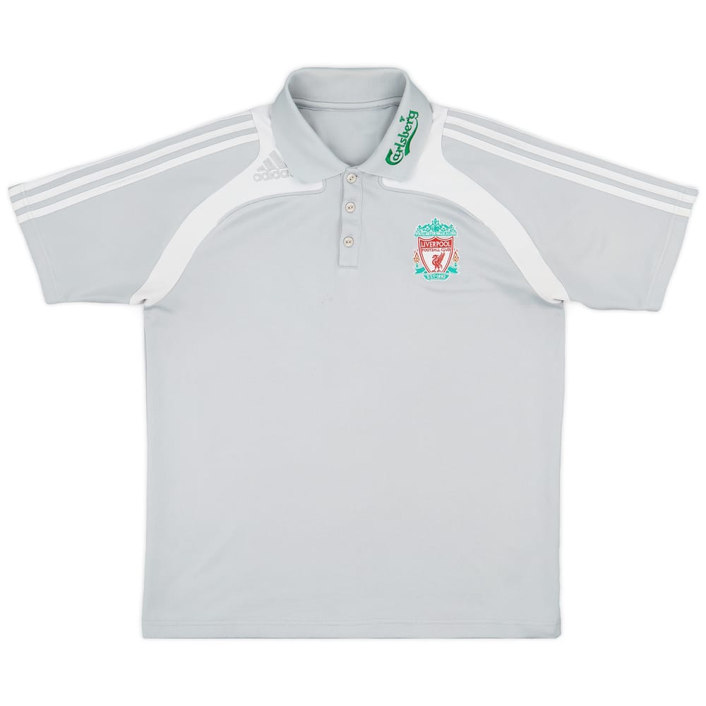 2008-09 Liverpool adidas Polo Shirt - 8/10 - (L)