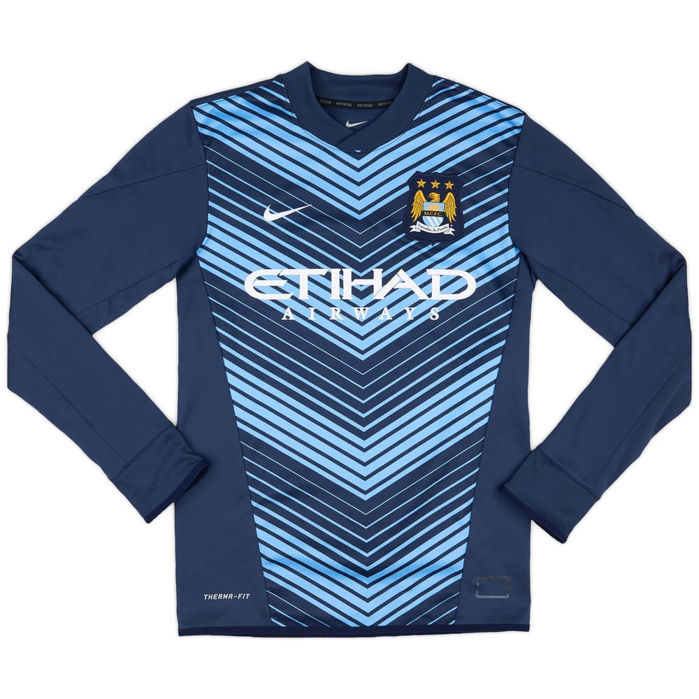 2014-15 Manchester City Nike Therma-fit Sweat Top - 9/10 - (S)