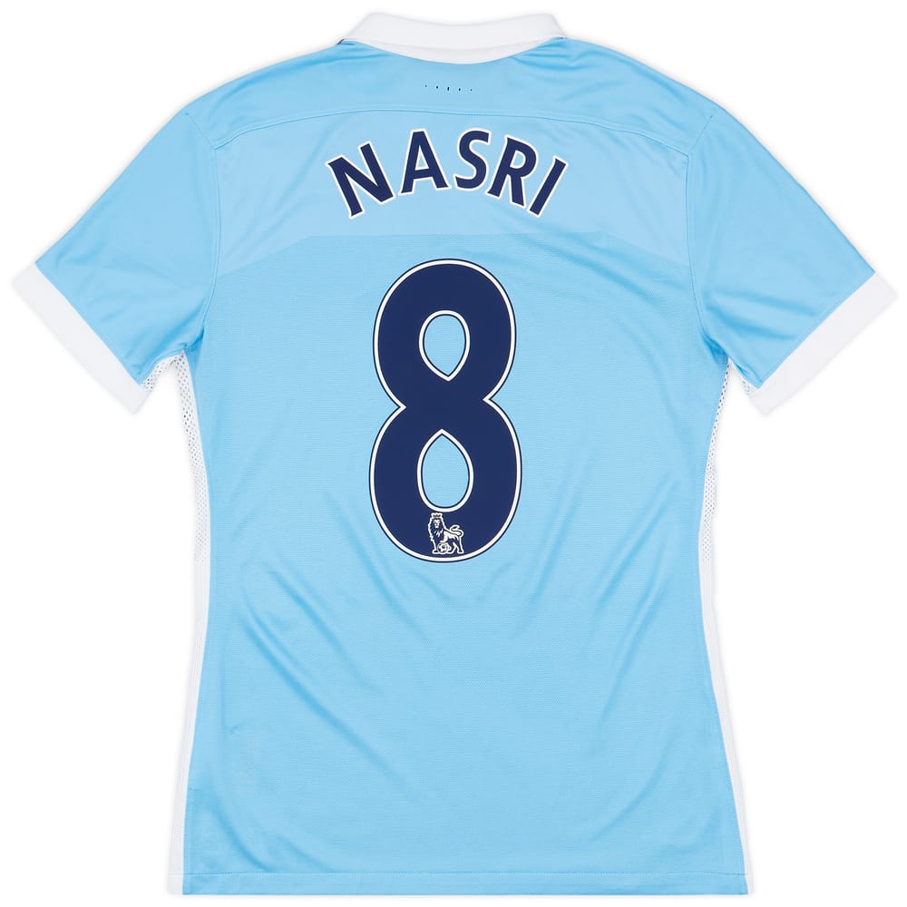 2015-16 Manchester City Player Issue Home Shirt Nasri #8 - 9/10 - (M)
