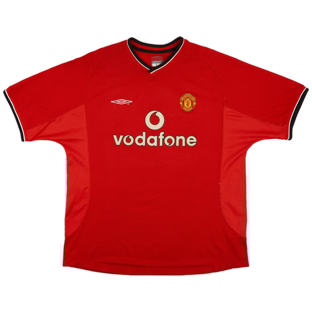 2000-02 Manchester United Home Shirt #7 - 7/10 - (XL)
