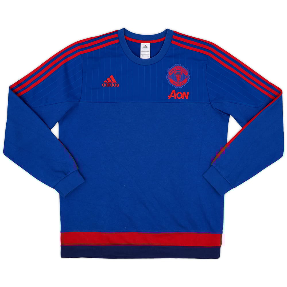 2015-16 Manchester United adidas Sweat Top - 8/10 - (L)