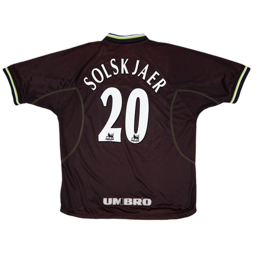 1998-99 Manchester United Third Shirt Solskjaer #20 - 5/10 - (XXL)