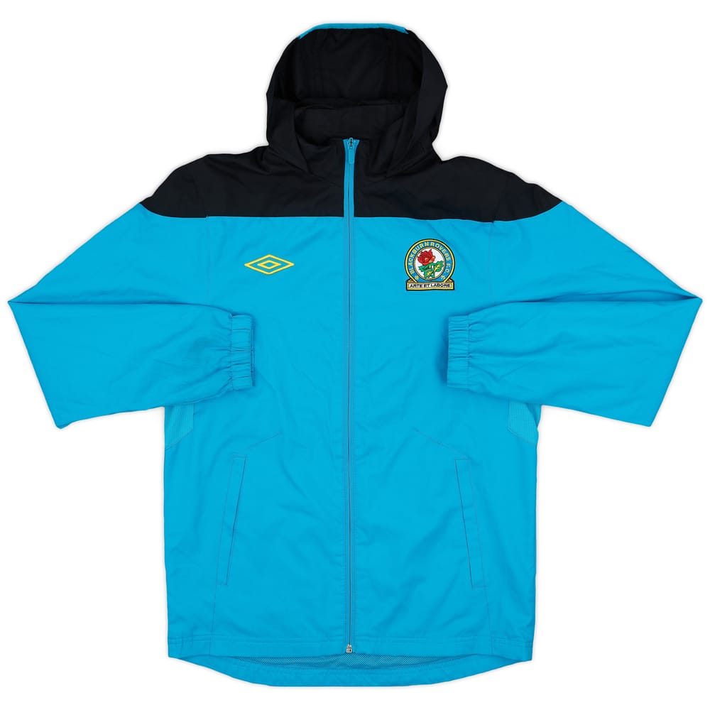 2011-12 Blackburn Rovers Umbro Hooded Track Jacket - 8/10 - (S)