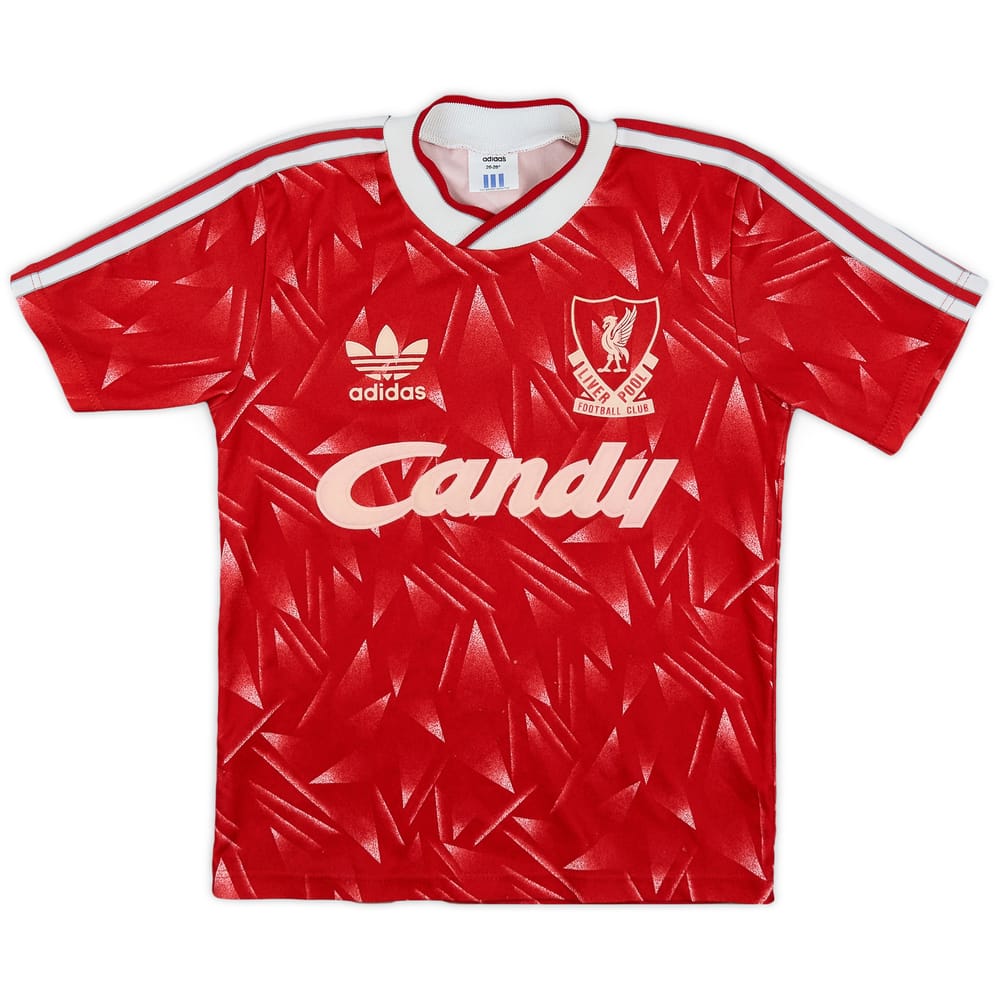 1989-91 Liverpool Home Shirt - 7/10 - (S.Boys)