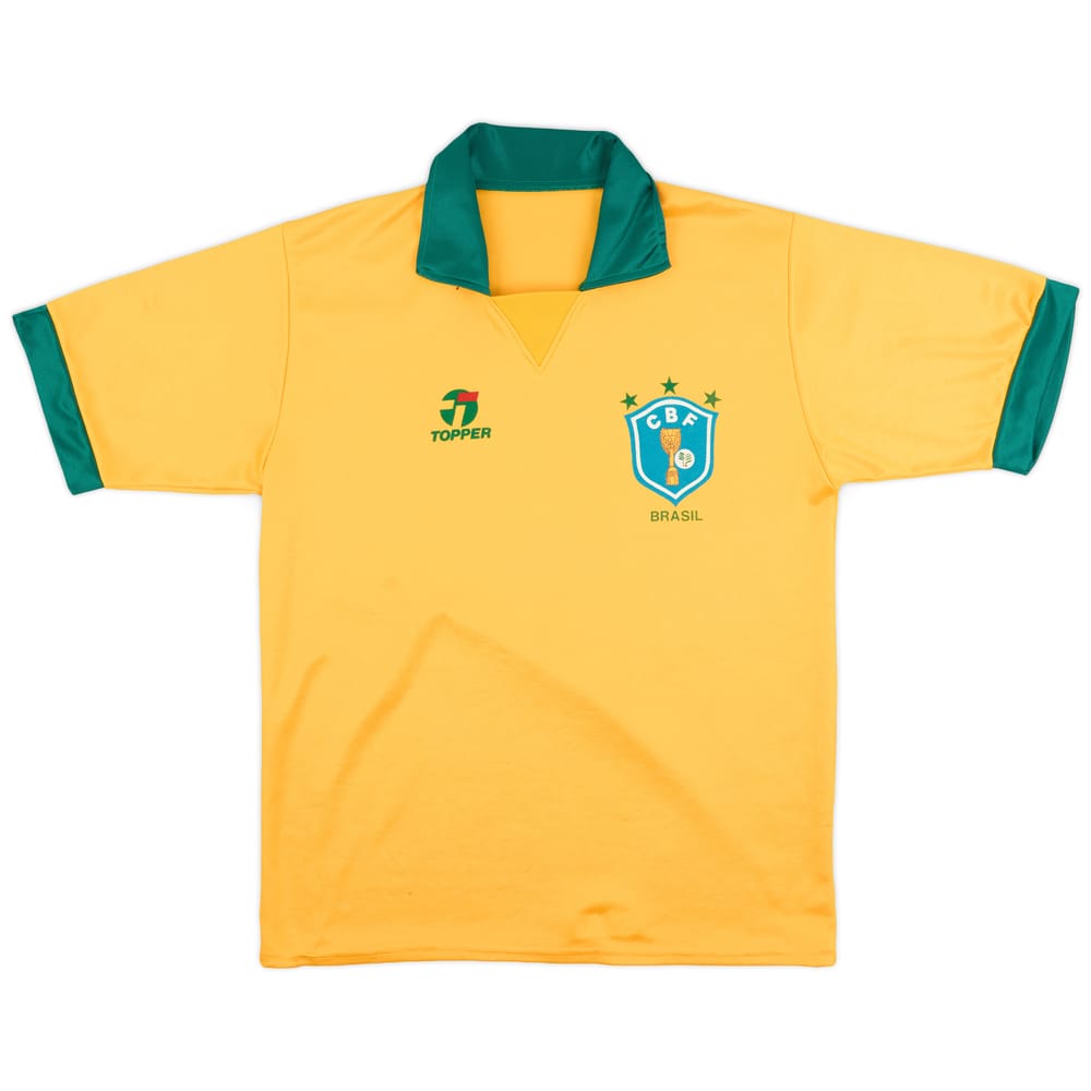 1990 Brazil Home Shirt - 9/10 - (L)