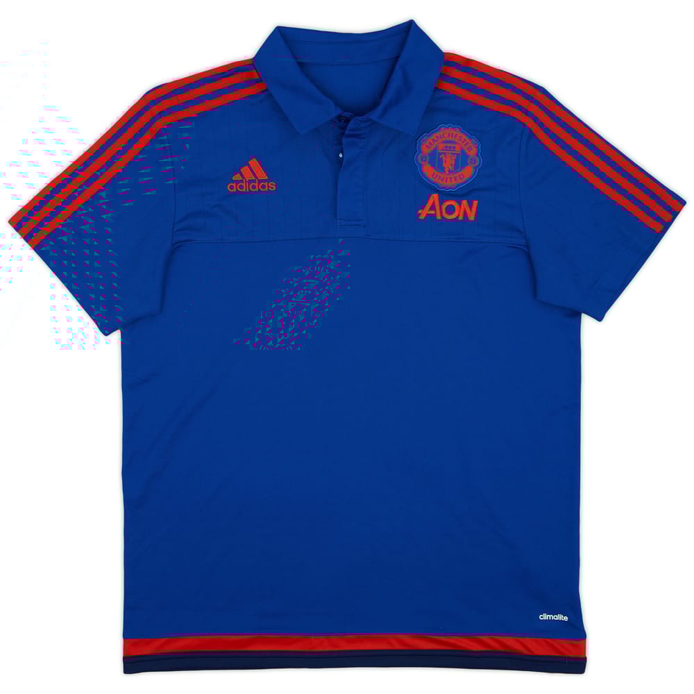 2015-16 Manchester United adidas Polo Shirt - 9/10 - (L)