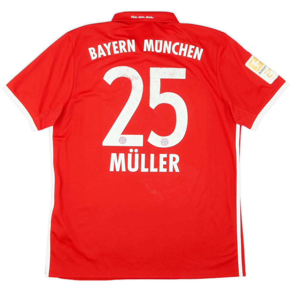 2016-17 Bayern Munich Home Shirt Muller #25 - 6/10 - (L)