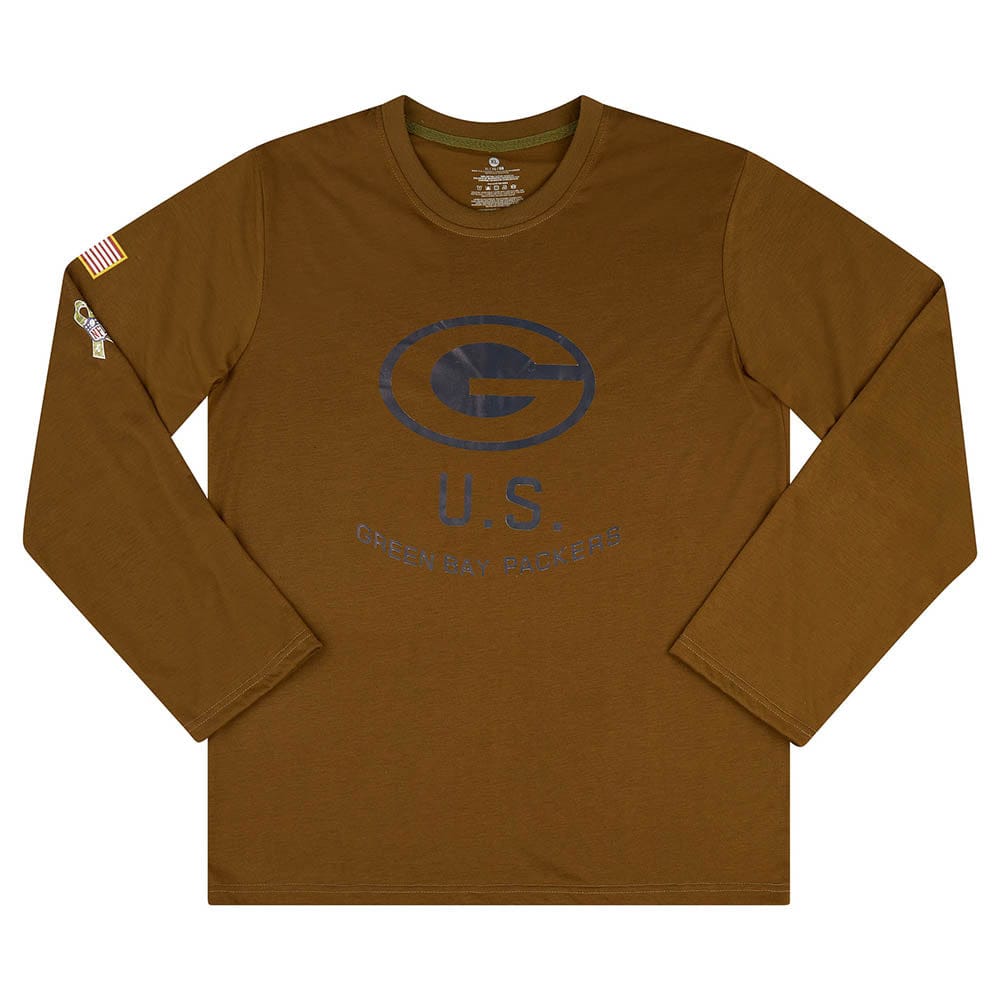 2010s Green Bay Packers Salute To Service NFL L/S Tee XL
