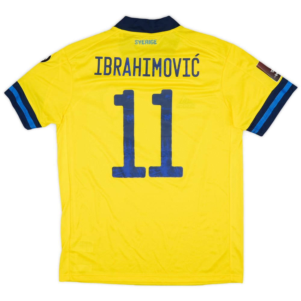 2021 Sweden Player Issue Home Shirt Ibrahimovic #11