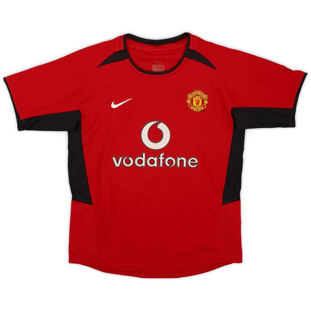 2002-04 Manchester United Home Shirt - 9/10 - (S.Boys)