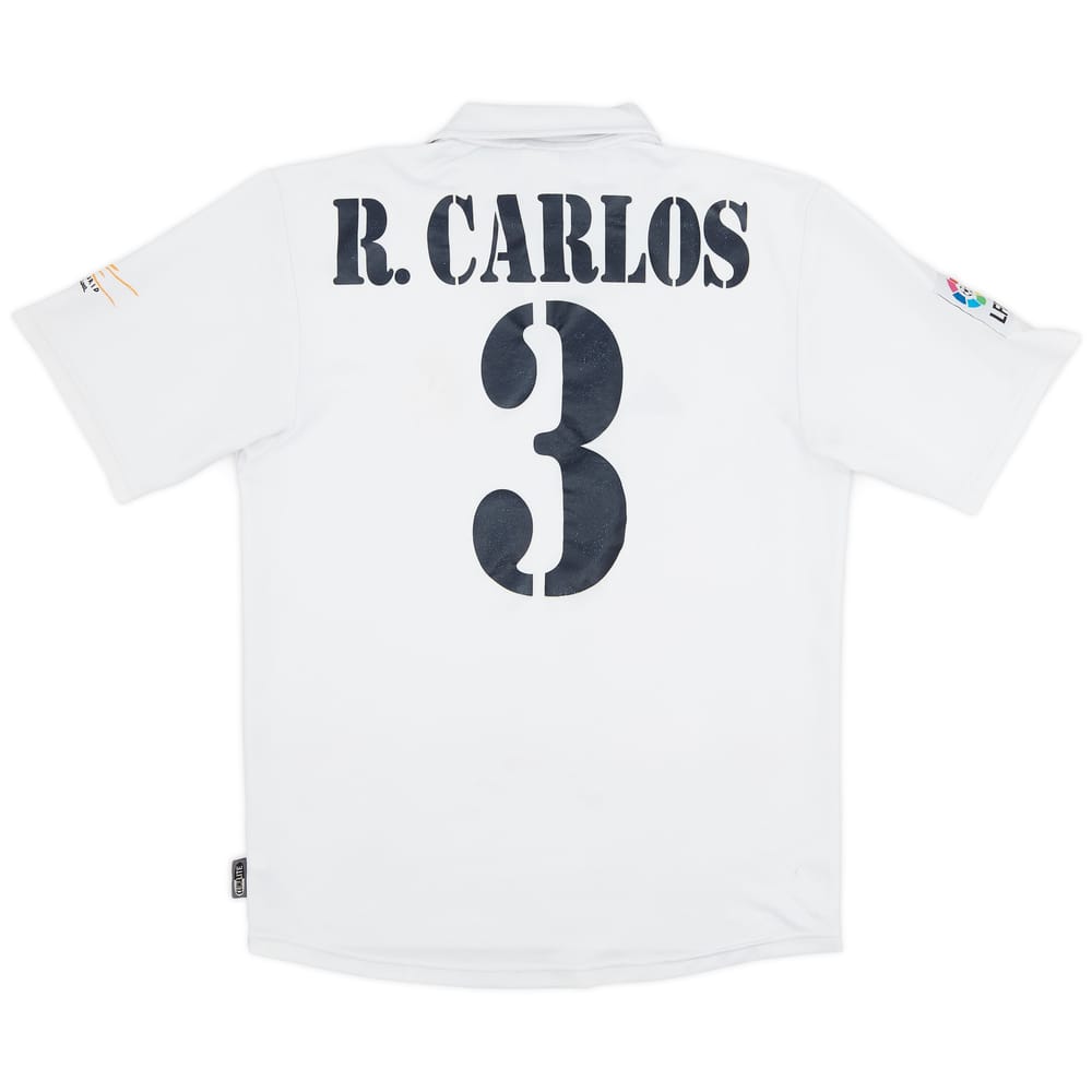 2001 Real Madrid Home Shirt R. Carlos #3 - 6/10 - (S)
