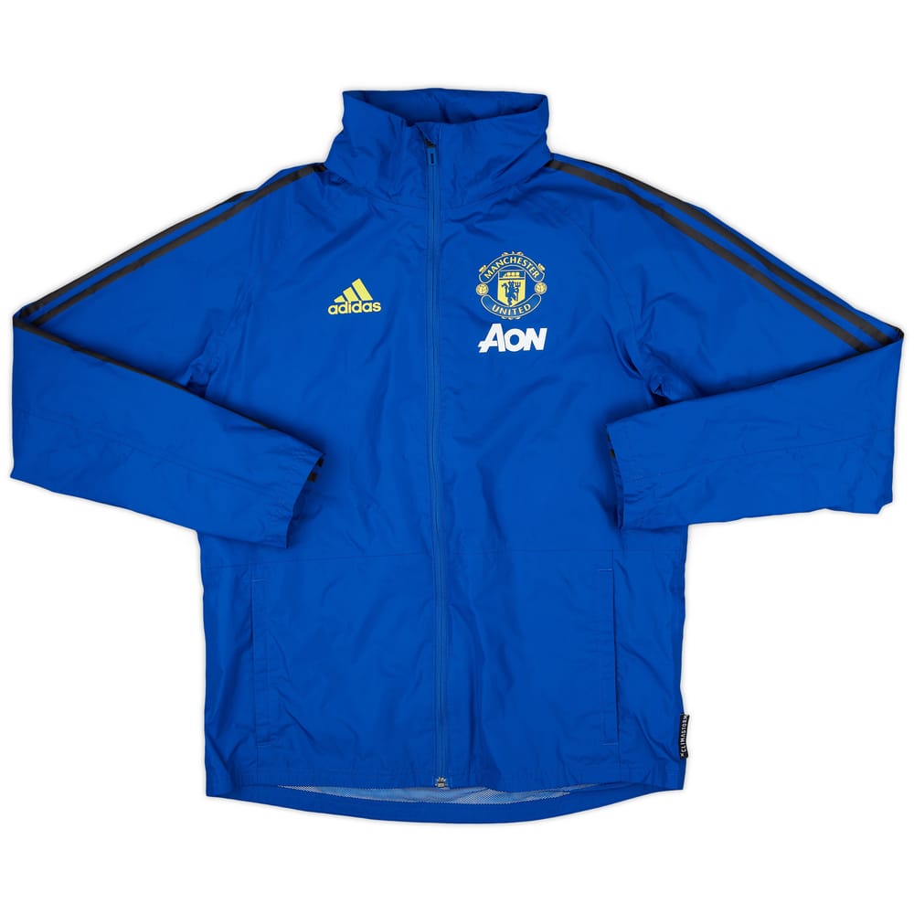 2019-20 Manchester United adidas Hooded Rain Jacket - 8/10 - (S)