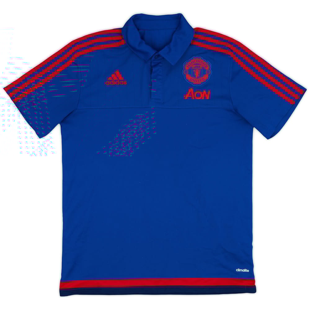 2015-16 Manchester United adidas Polo Shirt - 9/10 - (M)