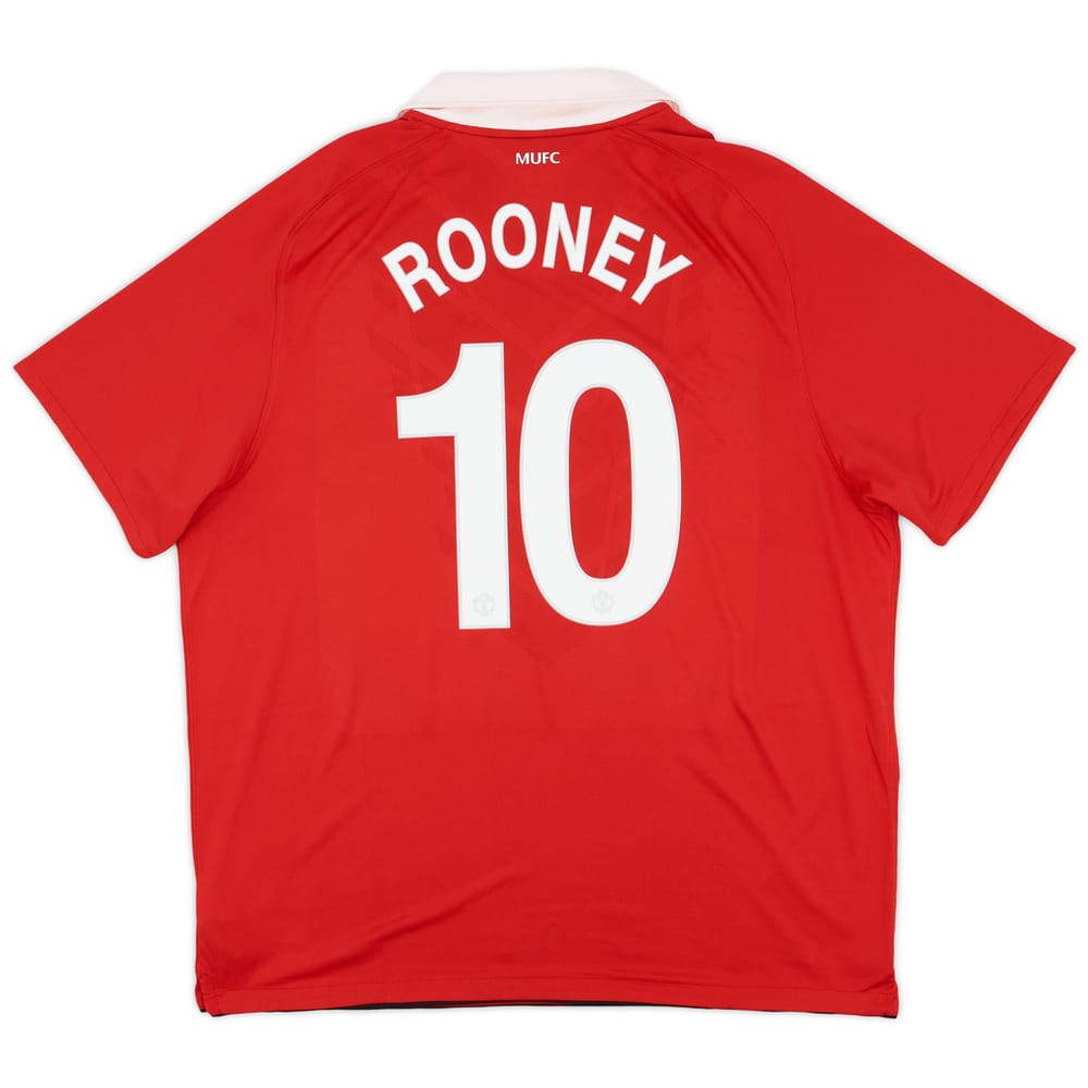 2010-11 Manchester United Home Shirt Rooney #10 - 6/10 - (XXL)
