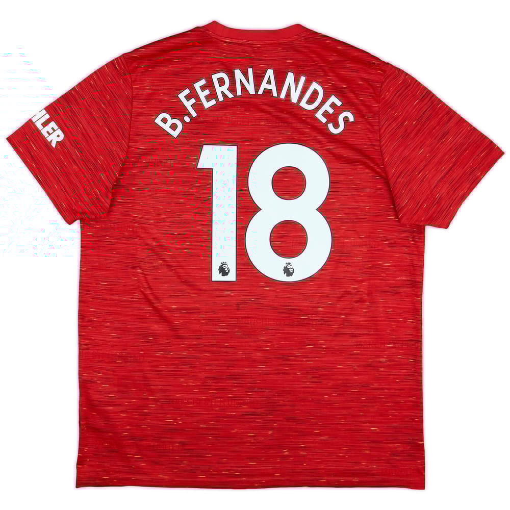 2020-21 Manchester United Home Shirt B.Fernandes #18 - 6/10 - (XL)