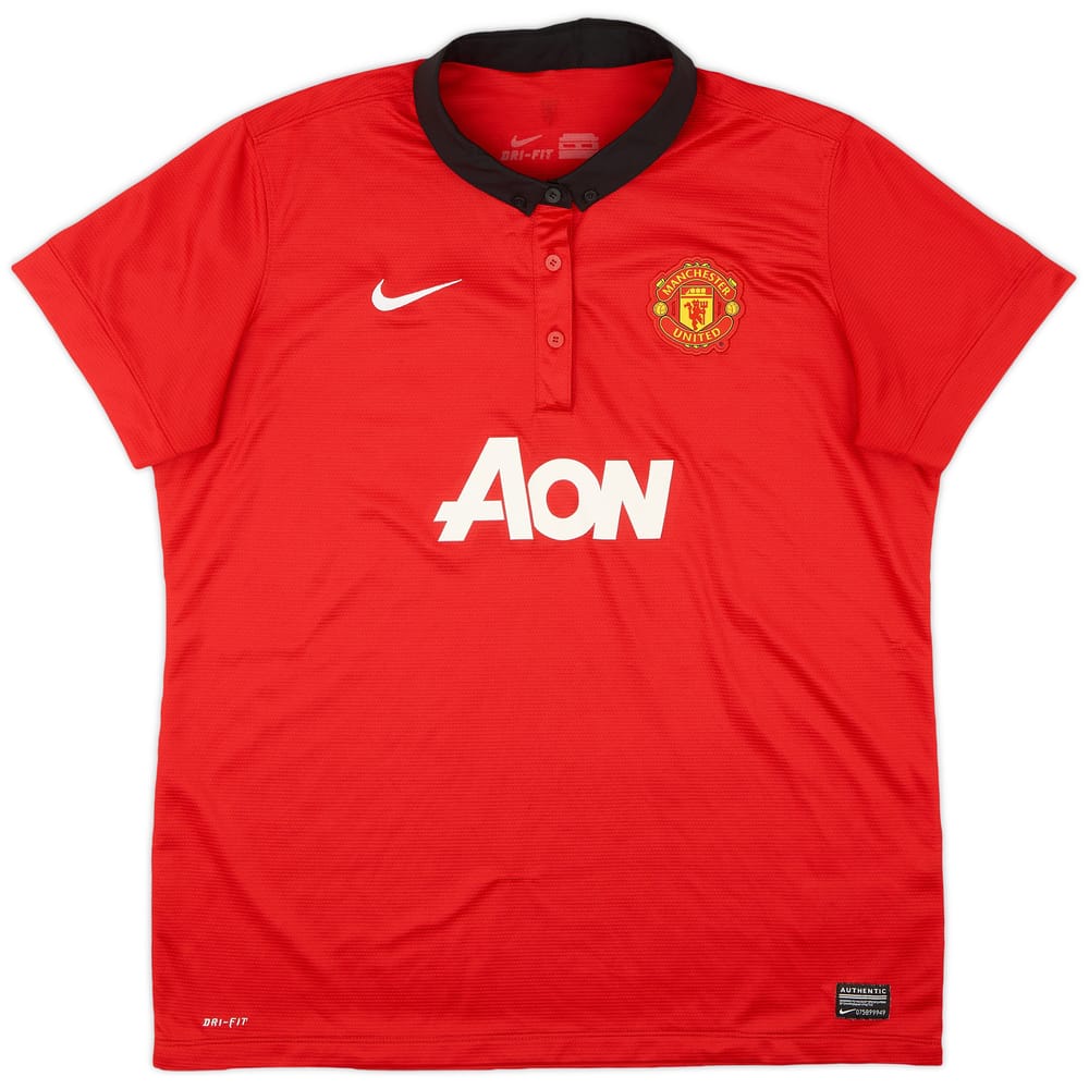 2013-14 Manchester United Home Shirt - 9/10 - (Women's XL)