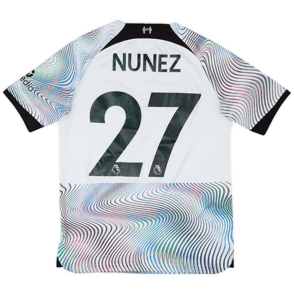 2022-23 Liverpool Away Shirt Nunez #27 - 8/10 - (XL.Boys)