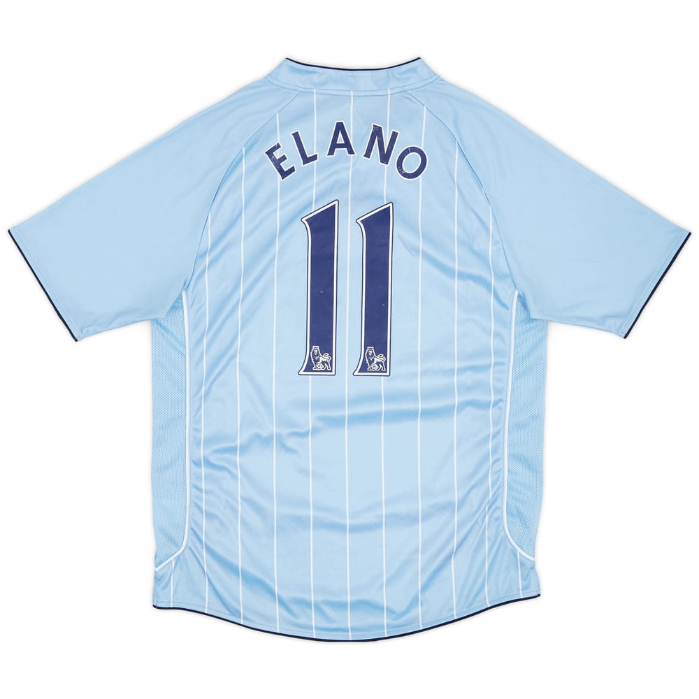 2007-08 Manchester City Home Shirt Elano #11 - 6/10 - (L)