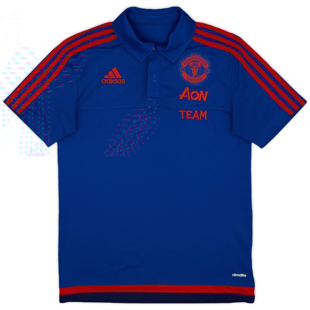 2015-16 Manchester United adidas Polo Shirt - 7/10 - (S)