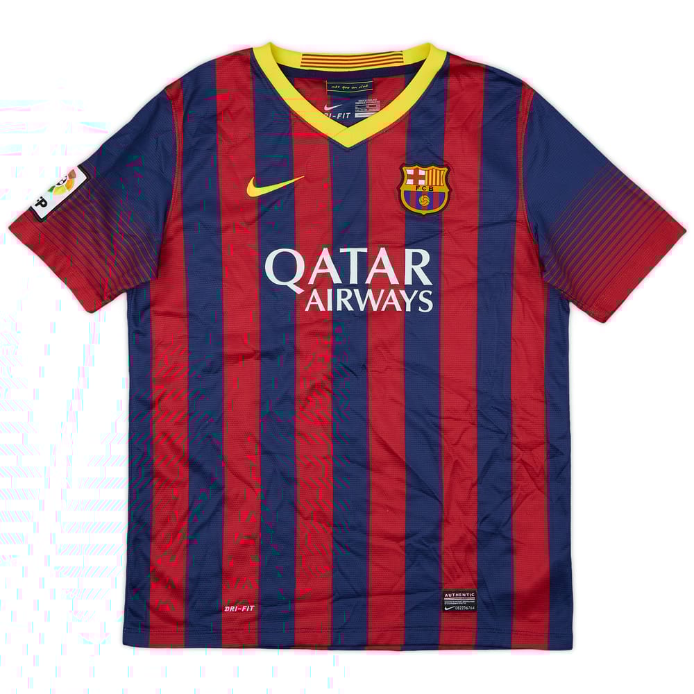 2013-14 Barcelona Home Shirt - 7/10 - (XL.Boys)