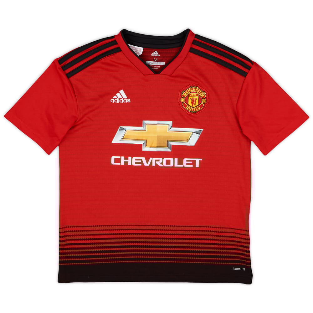 2018-19 Manchester United Home Shirt - 8/10 - (M.Boys)