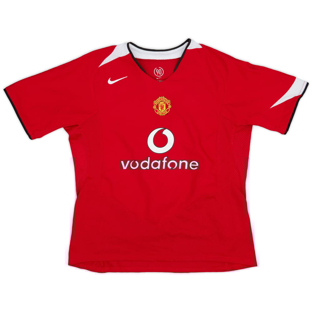 2004-06 Manchester United Home Shirt - 8/10 - (L.Boys)
