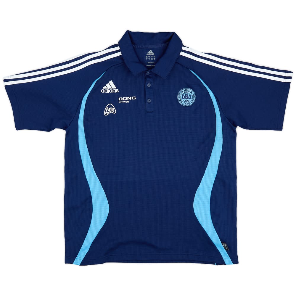 2007-08 Denmark adidas Polo Shirt - 9/10 - (L)